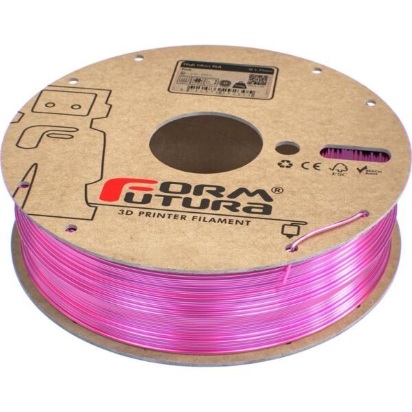 [MOQ: 10KG] High Gloss PLA Pink, 1.75 mm / 750 g