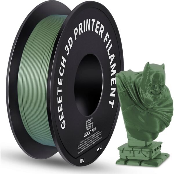 [MOQ: 10KG] PLA Matte Green, 1.75 mm / 1000 g