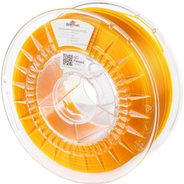 [MOQ: 10KG] Premium PCTG Transparent Yellow, 1.75mm / 1000g