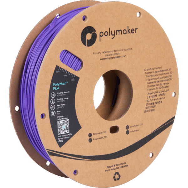 [MOQ: 10KG] PolyMax PLA Violet, 1.75mm (750 g)