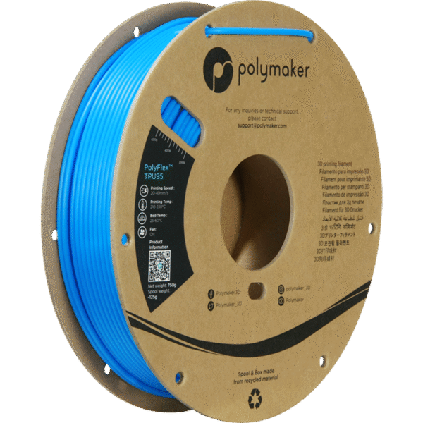 [MOQ: 10KG] PolyFlex TPU95 Blue, 2.85 mm (750 g)