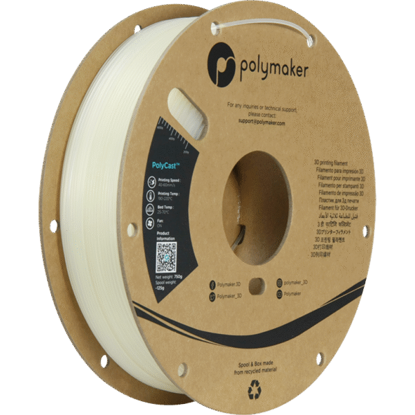 [MOQ: 10KG] PolyCast Natural, 1.75 mm / 750 g