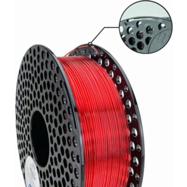 [MOQ: 10KG] PETG Red Transparent, 1,75 mm / 1000 g