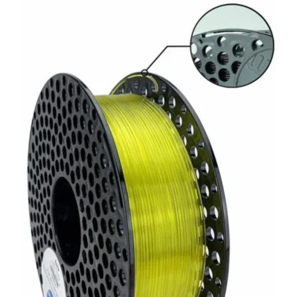 [MOQ: 10KG] PLA Yellow Transparent, 1,75 mm / 1000 g