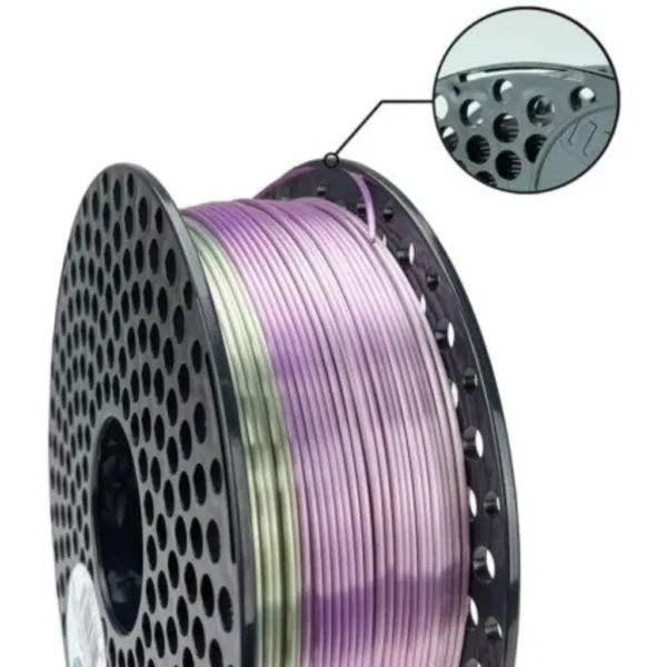 [MOQ: 10KG] PLA Silk Rainbow Lavender, 1,75 mm / 1000 g