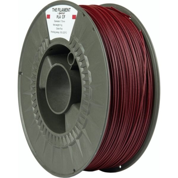 [MOQ: 10KG] PLA CF Red, 1.75 mm / 1000 g