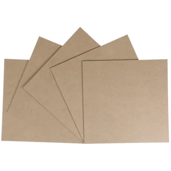 MDF Wooden Board - Set of 5, 200 x 200 x 3 mm