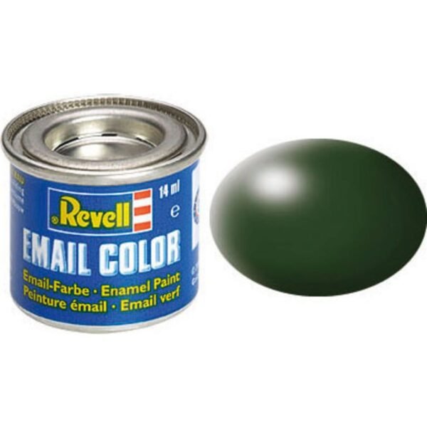 Enamel Color - Dark Green, Silk, 14 ml