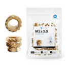 Threaded Inserts M2 Standard, M2 x 3.0 (100 pcs)