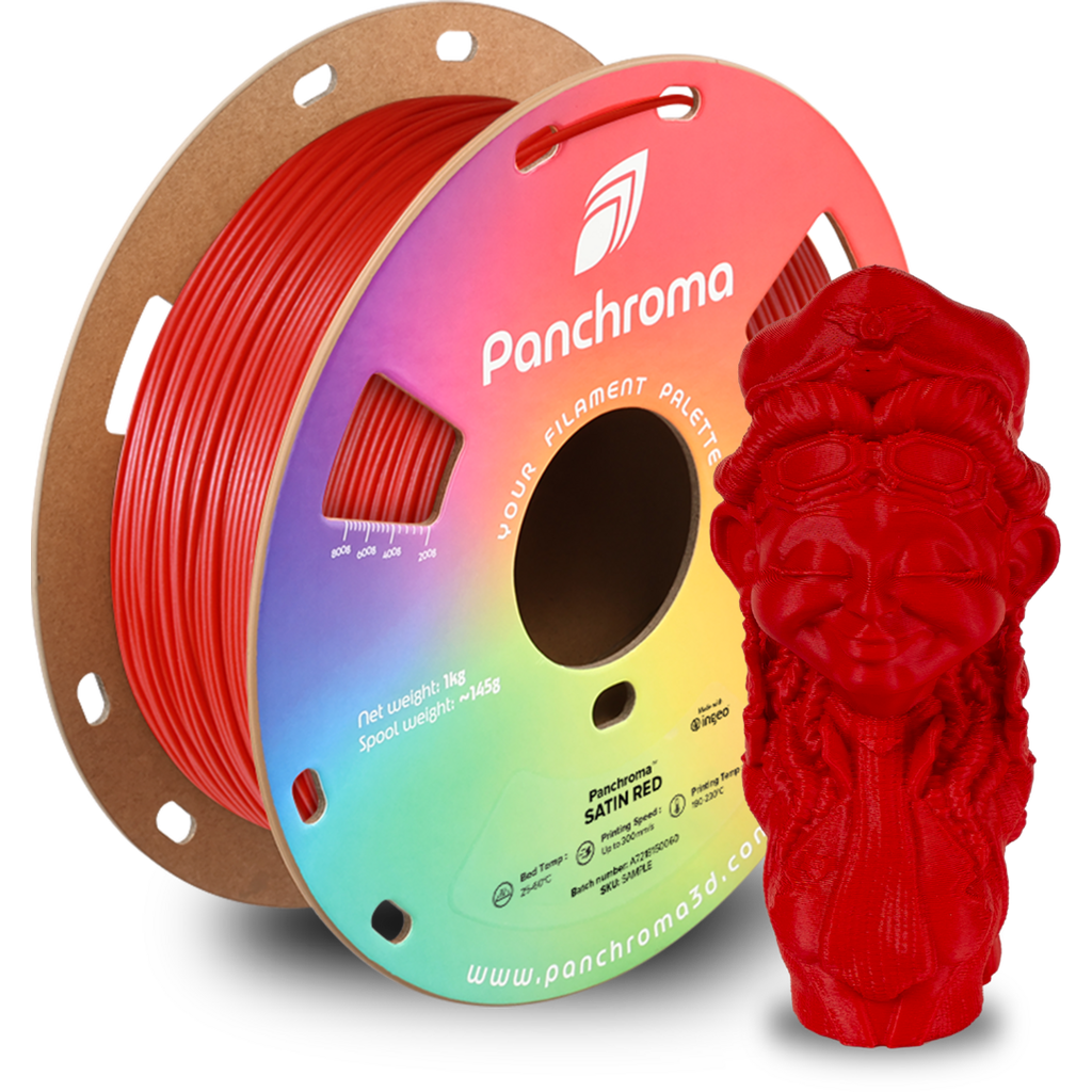 [MOQ: 10KG] Panchroma? PLA Satin Red, 1,75 mm / 1000 g