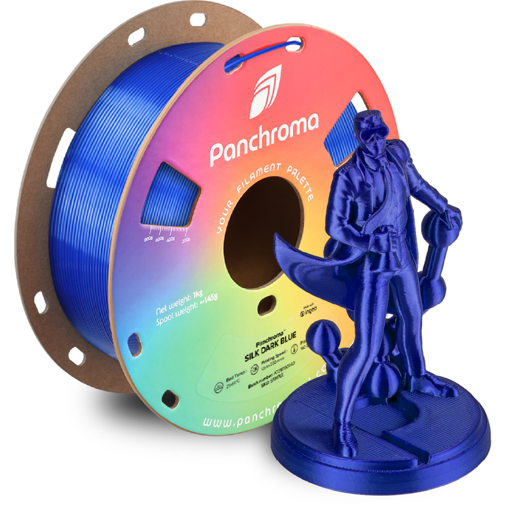 [MOQ: 10KG] Panchroma? PLA Silk Dark Blue, 1,75 mm / 1000 g