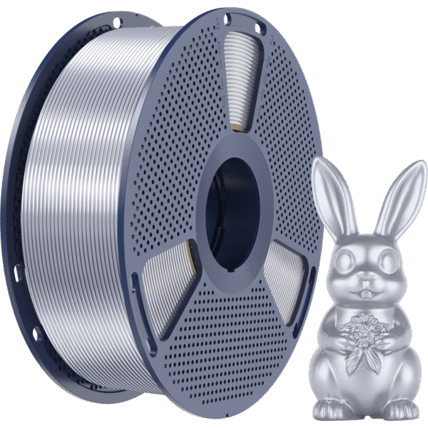 [MOQ: 10KG] Silk PLA+ Silver, 1.75 mm / 1000 g