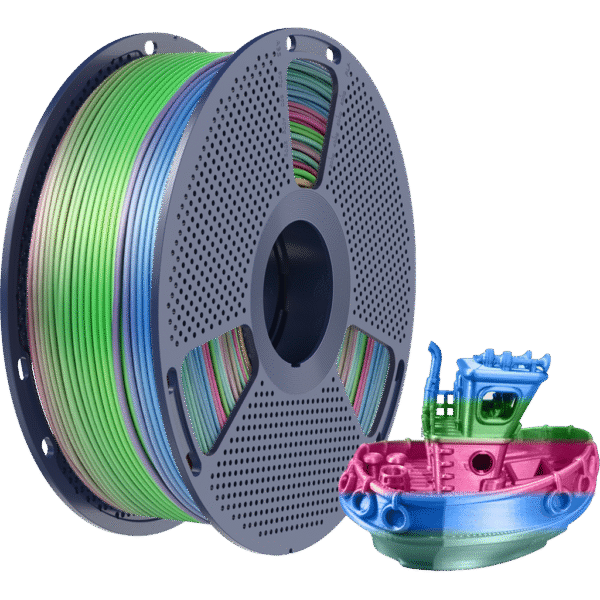 [MOQ: 10KG] Silk PLA+ Rainbow-06, 1.75 mm / 1000 g