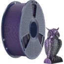 [MOQ: 10KG] Silk PLA+ Dual Color Black Purple, 1.75 mm / 1000 g