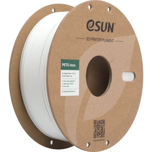 [MOQ: 10KG] PETG-Matte White, 1.75 mm / 1000 g