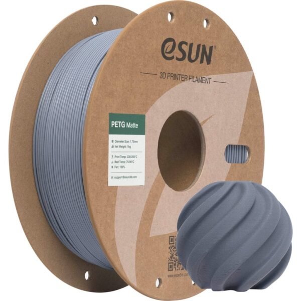 [MOQ: 10KG] PETG-Matte Dark Grey, 1.75 mm / 1000 g