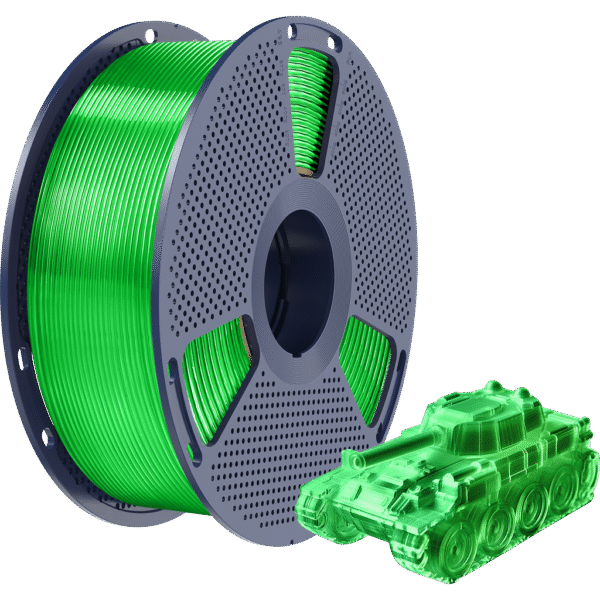 [MOQ: 10KG] PLA Transparent Green, 1.75mm / 1000g