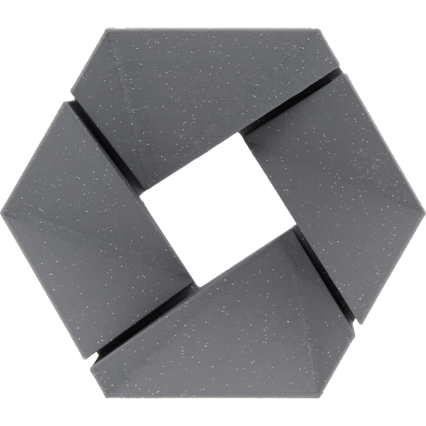 [MOQ: 10KG] ecoPLA Sparkling Grey, 1,75 mm / 1000 g