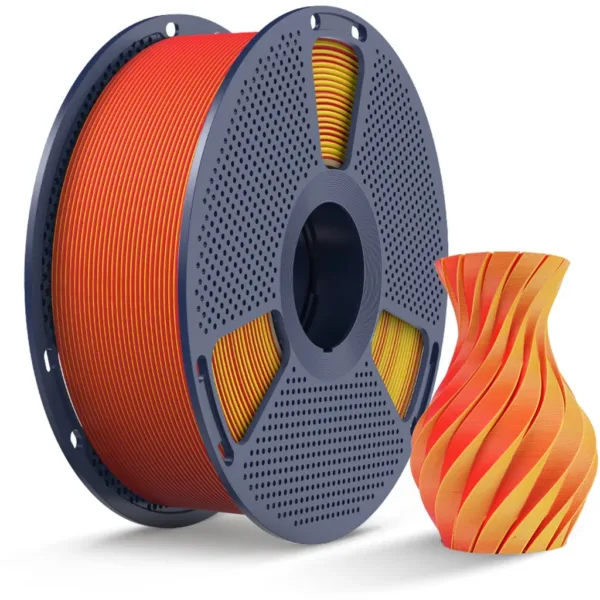 [MOQ: 10KG] PLA Matte Dual Color Red Yellow, 1.75 mm / 1000 g