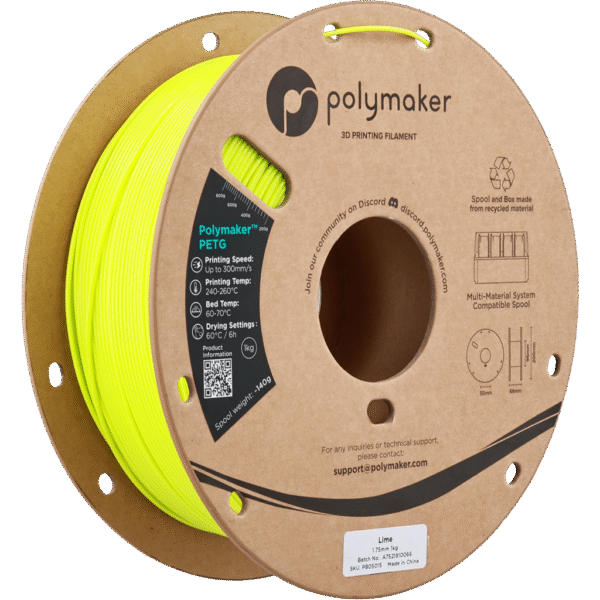 [MOQ: 10KG] PETG Lime, 1.75 mm / 1000 g