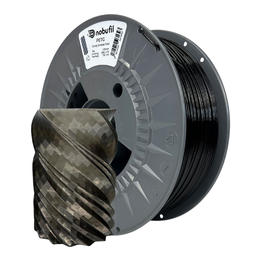 [MOQ: 10KG] PETG Candy Smoke Grey, 1.75 mm / 1000 g